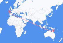 Flyreiser fra Townsville, til Santiago de Compostela