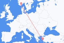 Flights from Samos, Greece to Kristiansand, Norway