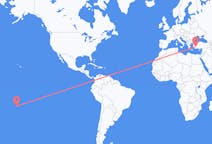 Flyreiser fra Rarotonga, til Denizli