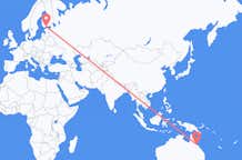 Flyreiser fra Townsville, Australia til Helsingfors, Finland