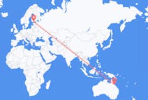 Flyg från Townsville, Australien till Helsingfors, Finland