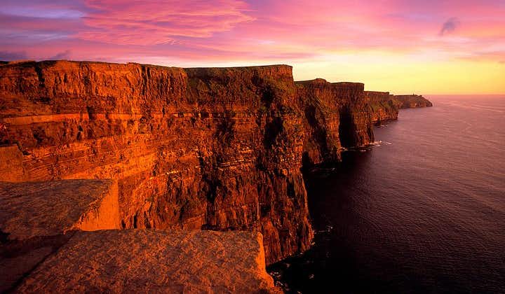 Cliffs of Moher, Aran Island & Burren tour from Galway. Guided.