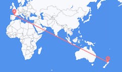 出发地 新西兰陶波目的地 法国比亚里茨的航班