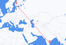 Vluchten van Chennai, India naar Tampere, Finland