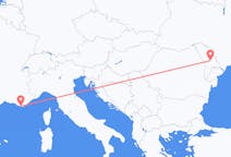 Flights from Toulon to Chișinău