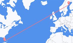 美国出发地 基韋斯特飞往美国目的地 于默奥的航班