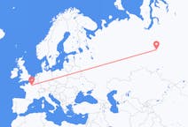 Fly fra Paris til Nizjnevartovsk