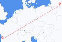 Flyg från Vilnius, Litauen till Bordeaux, Frankrike
