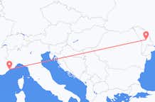 Flights from Chișinău to Nice