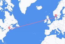 Loty z Portland, Stany Zjednoczone do Aalborga, Dania