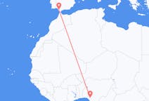 나이지리아 베냉시티에서 출발해 스페인 헤레스에게(으)로 가는 항공편