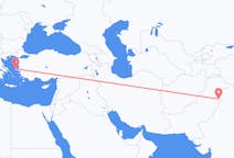 出发地 巴基斯坦锡亚尔科特目的地 希腊希俄斯的航班