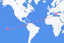 Flyreiser fra Rangiroa, Fransk Polynesia til Khania, Hellas