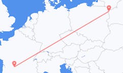 Flights from Brive-la-Gaillarde, France to Grodno, Belarus