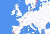 Flyreiser fra Faro-distriktet, til Stockholm