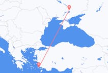 Fly fra Zaporizhia til Kos