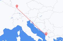 Flights from Karlsruhe to Tirana