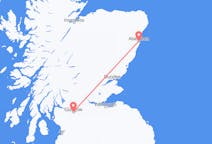 Flyg från Glasgow, Skottland till Aberdeen, Skottland
