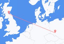 Flyg från Wrocław, Polen till Edinburgh, Skottland