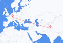 Flyrejser fra Srinagar, Indien til Strasbourg, Frankrig