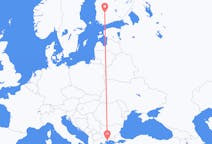 Flights from Kavala, Greece to Tampere, Finland