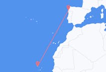 Flyg från São Vicente, Kap Verde till Vigo, Spanien