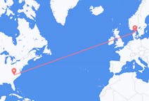 Flyreiser fra Charlotte, til Aalborg