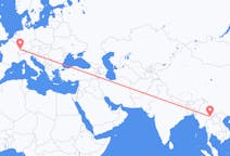 Flights from Kengtung, Myanmar (Burma) to Basel, Switzerland