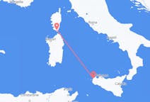 Flyreiser fra Figari, Frankrike til Trapani, Italia