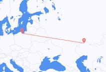 Flyreiser fra Muntlig, Kasakhstan til Gdańsk, Polen