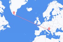 出发地 克罗地亚出发地 斯普利特目的地 格陵兰纳萨克的航班