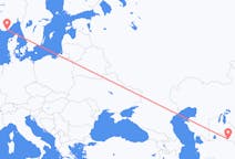 Flüge von Urganch, Usbekistan nach Kristiansand, Norwegen