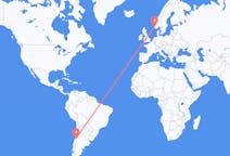 Flyreiser fra Santiago, Chile til Stavanger, Norge