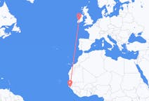 Flyreiser fra Bissau, Guinea-Bissau til Shannon, County Clare, Irland