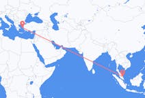 Flyreiser fra Kuantan, Malaysia til Khios, Hellas