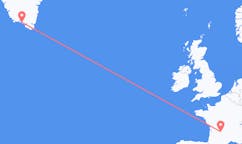 Flights from Brive-la-Gaillarde, France to Qaqortoq, Greenland