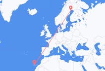 Flyrejser fra Luleå, Sverige til Tenerife, Spanien