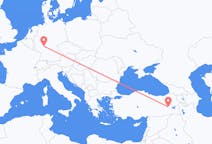 Flyreiser fra Mus, Tyrkia til Frankfurt, Tyskland