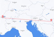 Flüge von Osijek, Kroatien nach Genf, die Schweiz