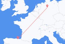 Vluchten van Hannover, Duitsland naar Bilbao, Spanje