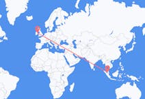 Flyg från Kuala Lumpur, Malaysia till Dublin, Irland