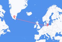 Flyrejser fra Stettin, Polen til Narsarsuaq, Grønland