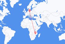 Flyrejser fra Tete, Mozambique til Dresden, Tyskland