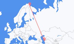 Flyg från Türkmenbaşy, Turkmenistan till Kirkenes, Norge