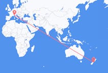 Lennot Christchurchista, Uusi-Seelanti Genovaan, Italia