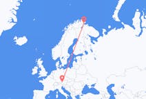 Vluchten van Vadsø naar Salzburg