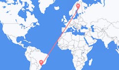 Flyreiser fra Joinville, Brasil til Karleby, Finland