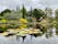 Photo of Bristol Botanic Gardens Pond and Hut, UK.