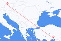 Flyrejser fra Adana, Tyrkiet til Linz, Østrig