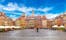 Photo of old town square in Warsaw in a summer day, Poland.